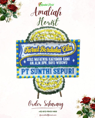 Papan Bunga Duka di Suti Semarang